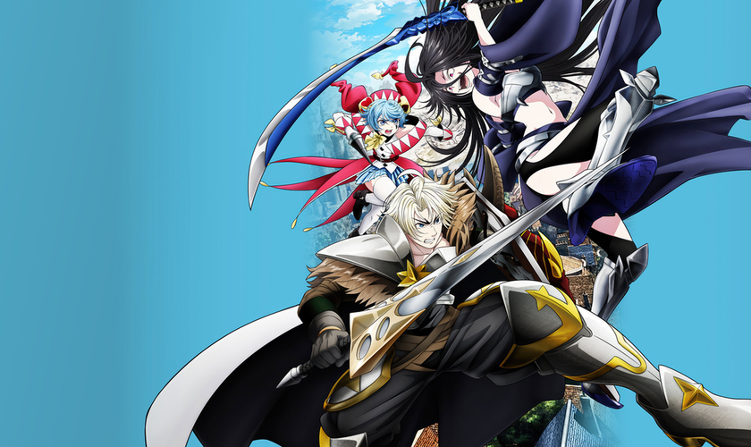 Постер и новый трейлер аниме-сериала «Tsuihou sareta Tensei Juukishi wa Game Chishiki de Musou suru»