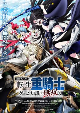 Постер, трейлер и дата премьеры «Tsuihou sareta Tensei Juukishi wa Game Chishiki de Musou suru»